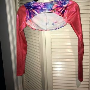 Freedom Rave Wear Tropical Crop Top